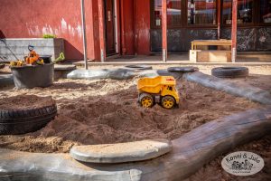 Sandkiste in der Kita