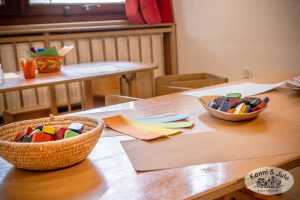 Malen mit Wachsmalern